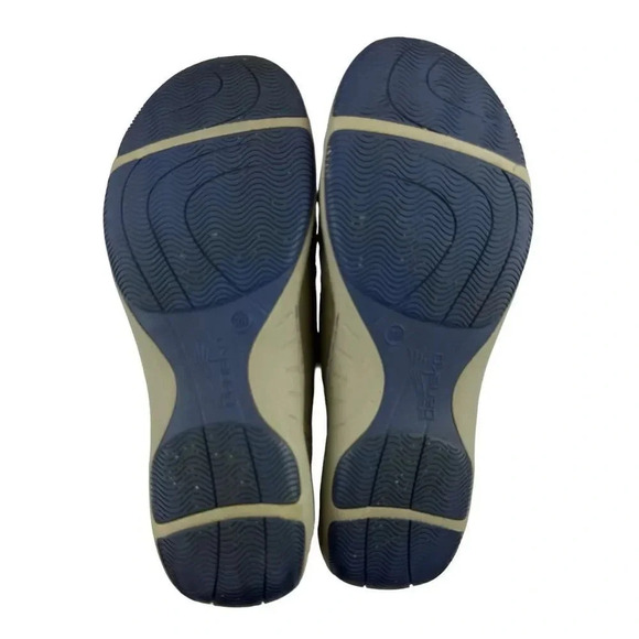 Dansko Helen Taupe Blue Slip On Sneakers EU38 US 7.5-8 No-Tie Leather Suede Work - Picture 3 of 11